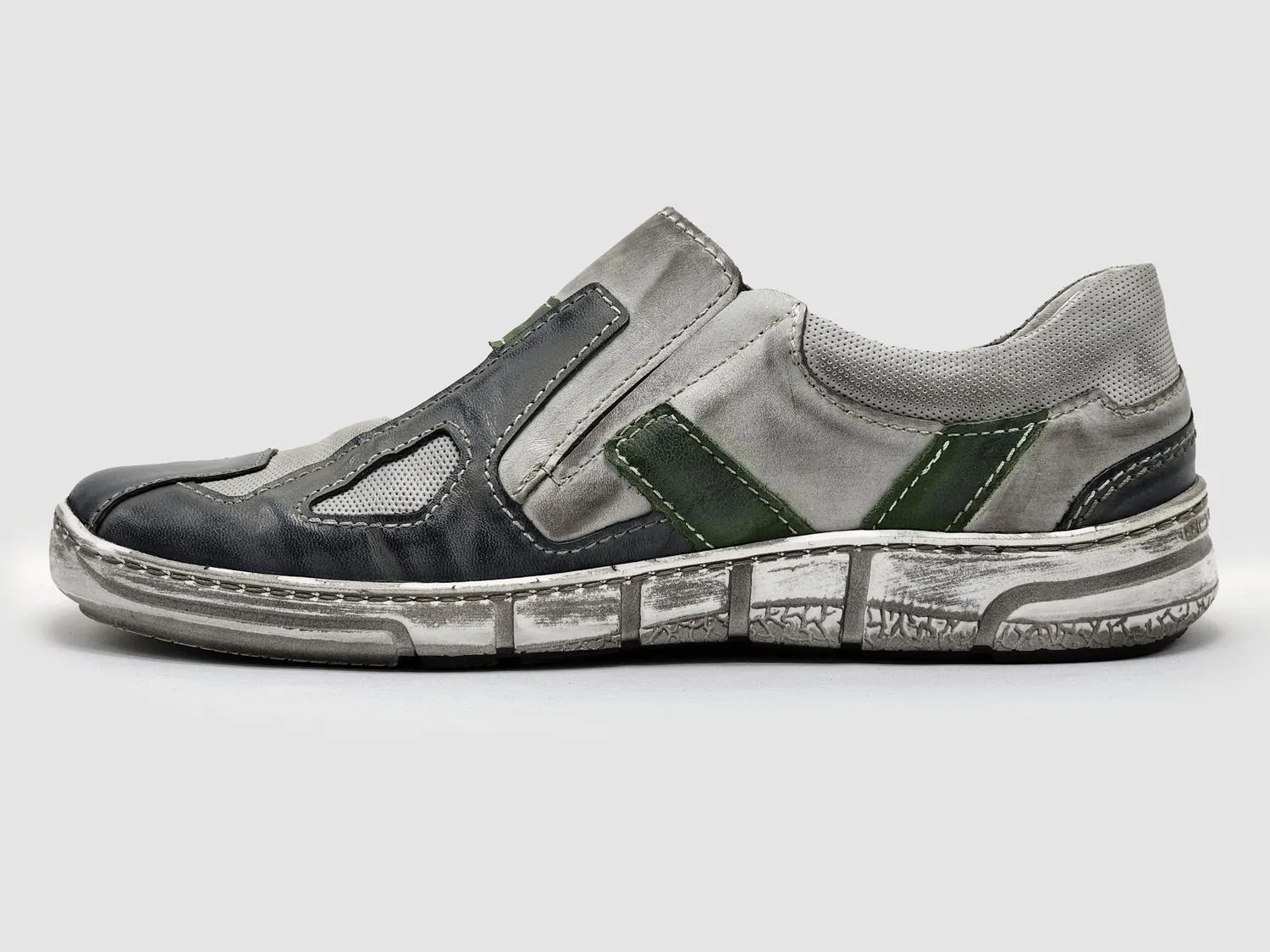 Men's All-Day Slip-On Leather Shoes In Grey