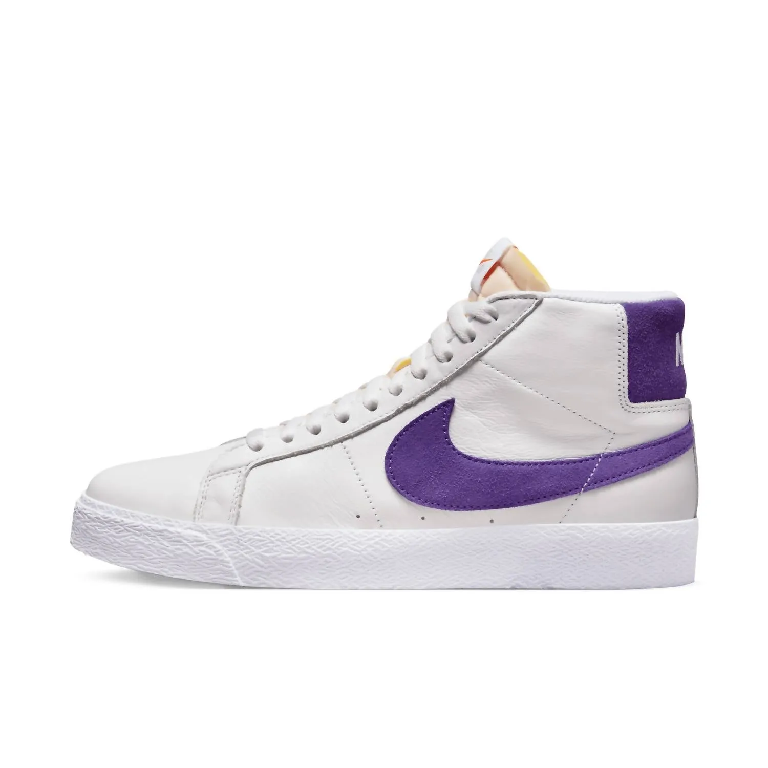 Men's Blazer Mid Iso Sneakers In White Court Purple