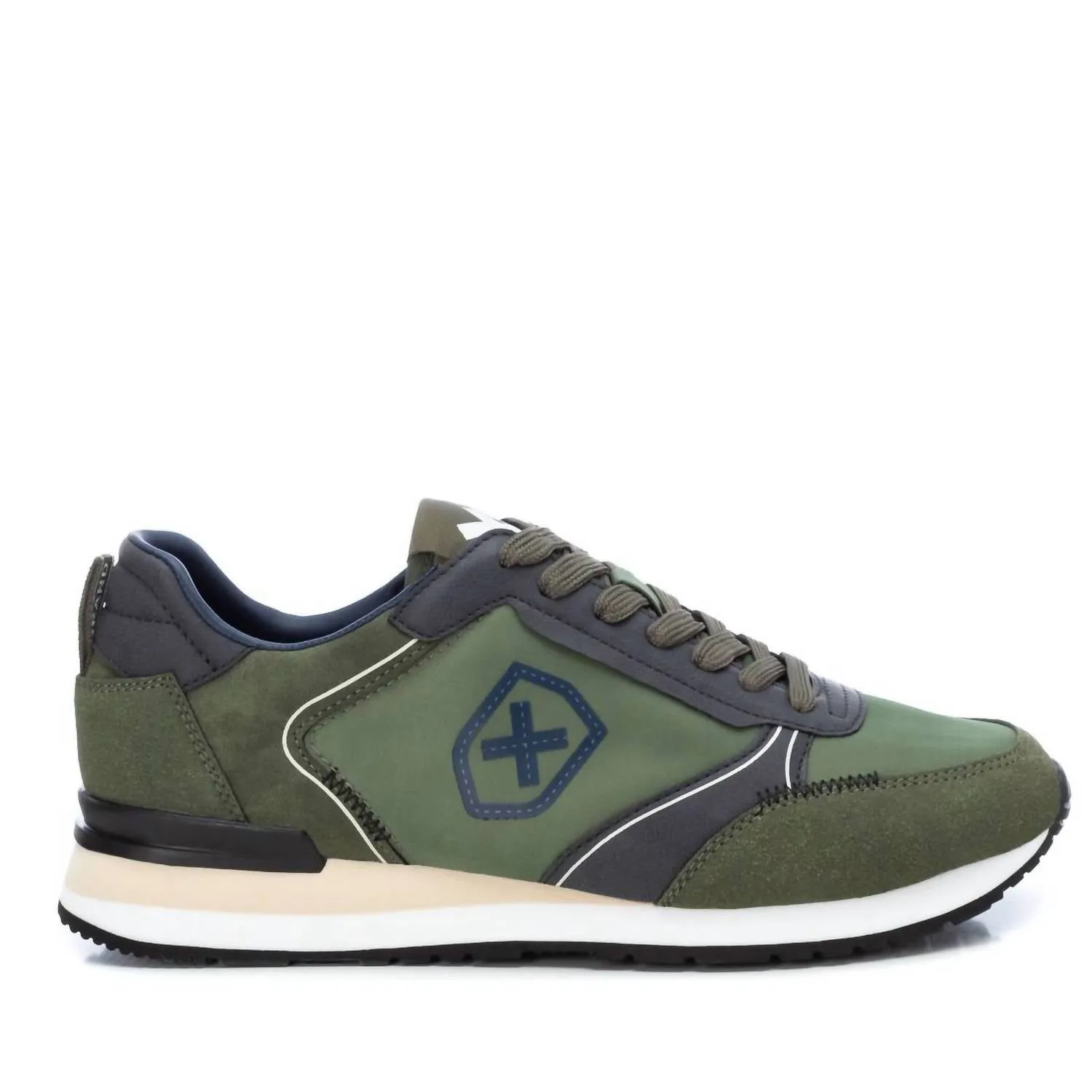 Men's Casual Sneakers In Dark Green