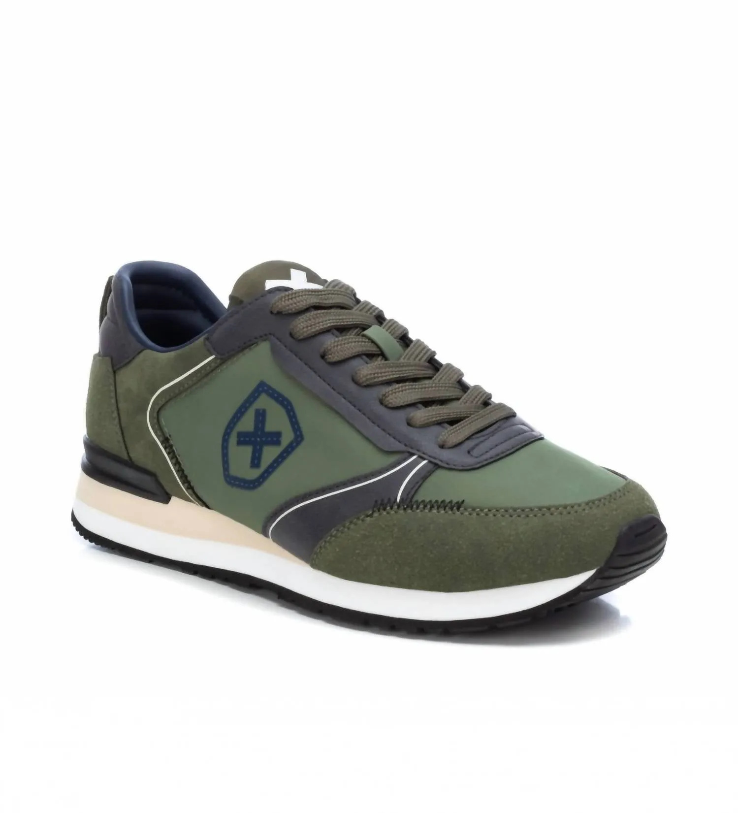 Men's Casual Sneakers In Dark Green