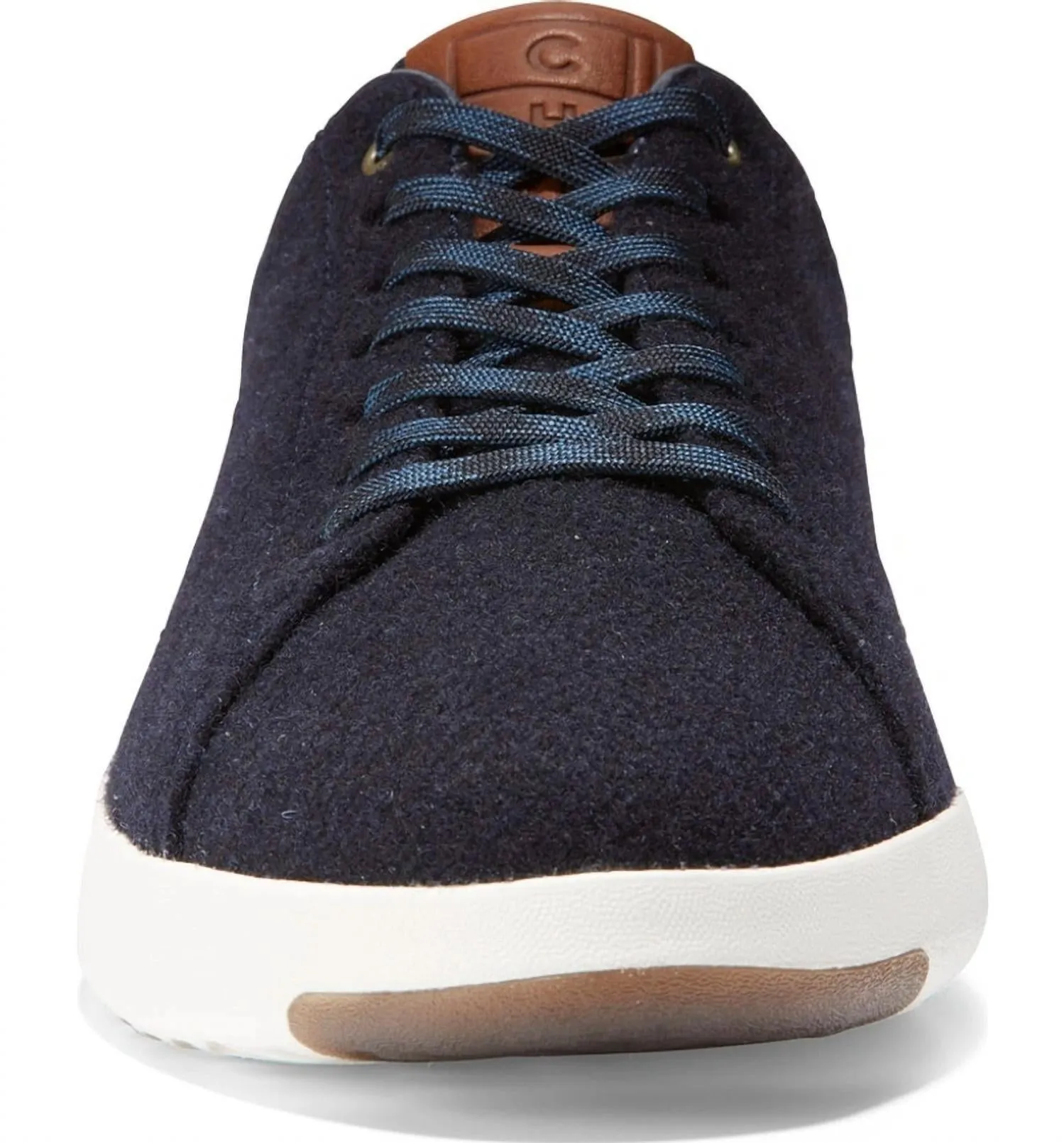 Men's Grandpro Tennis Sneaker In Navy Ink Wool/british Tan