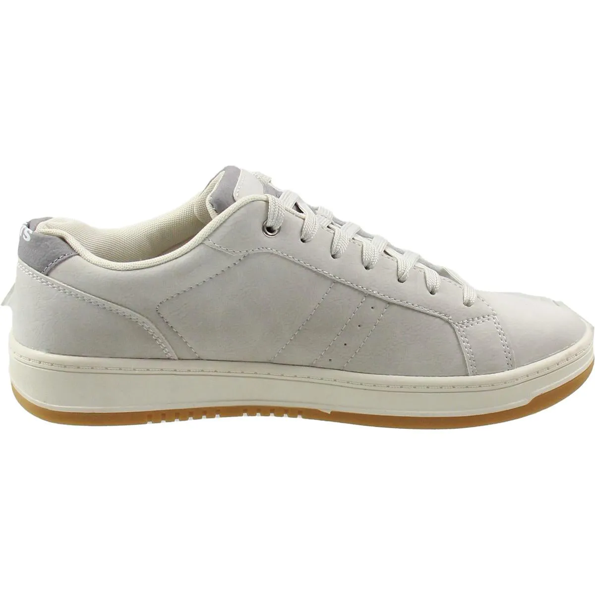 Mens Lace-Up Faux Leather Casual And Fashion Sneakers