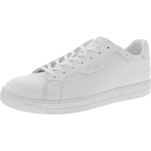 Mens Lace-Up Faux Leather Casual And Fashion Sneakers