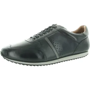 Mens Lace-Up Leather Casual And Fashion Sneakers