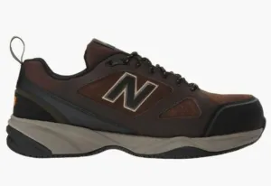 Men's Mid627 Steel Toes Work Shoes In Brown Black