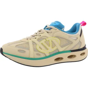 Mesh Panelled Sneakers Mens Lace-Up Leather Casual And Fashion Sneakers