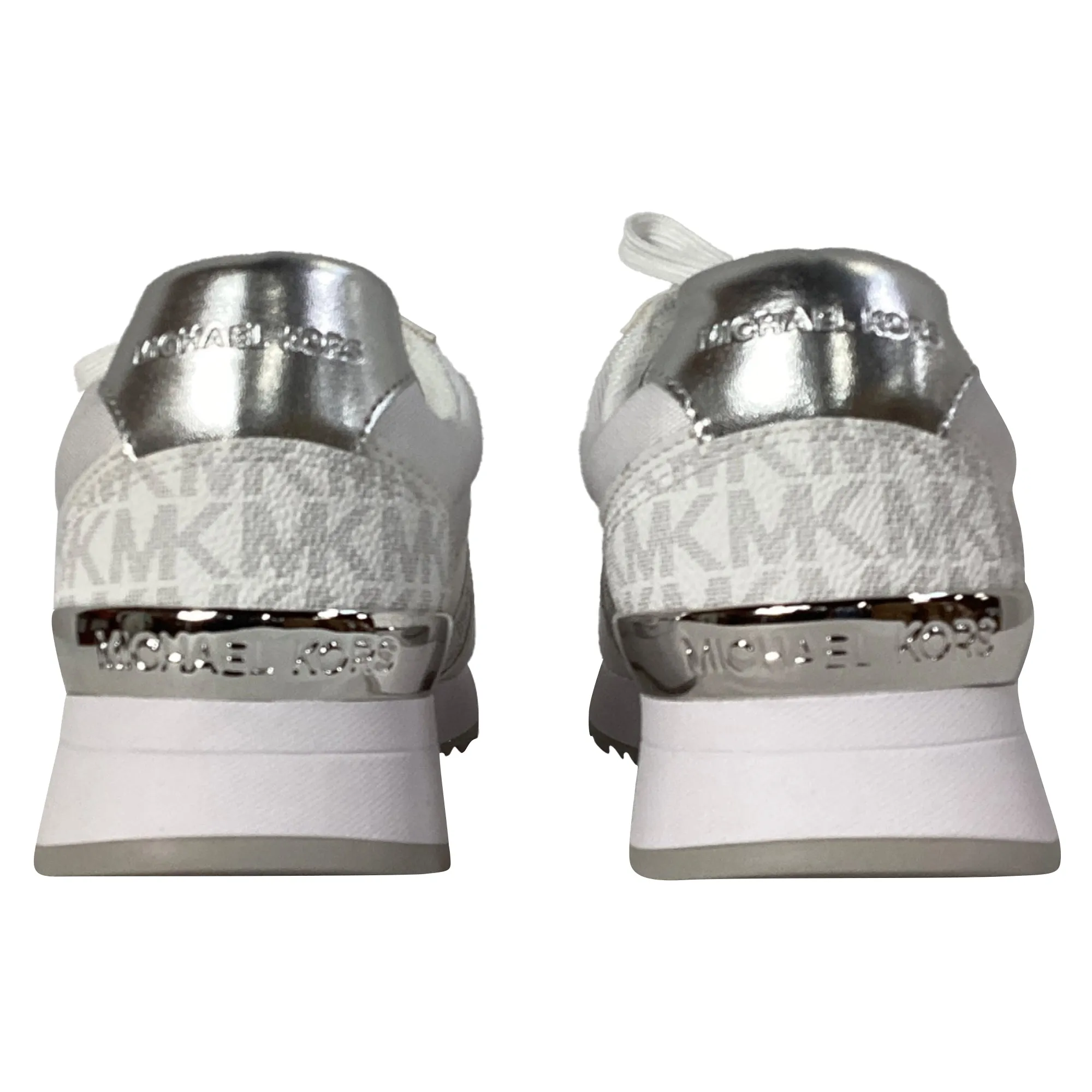 Michael Kors Andi Trainer in Bright White Faux Leather