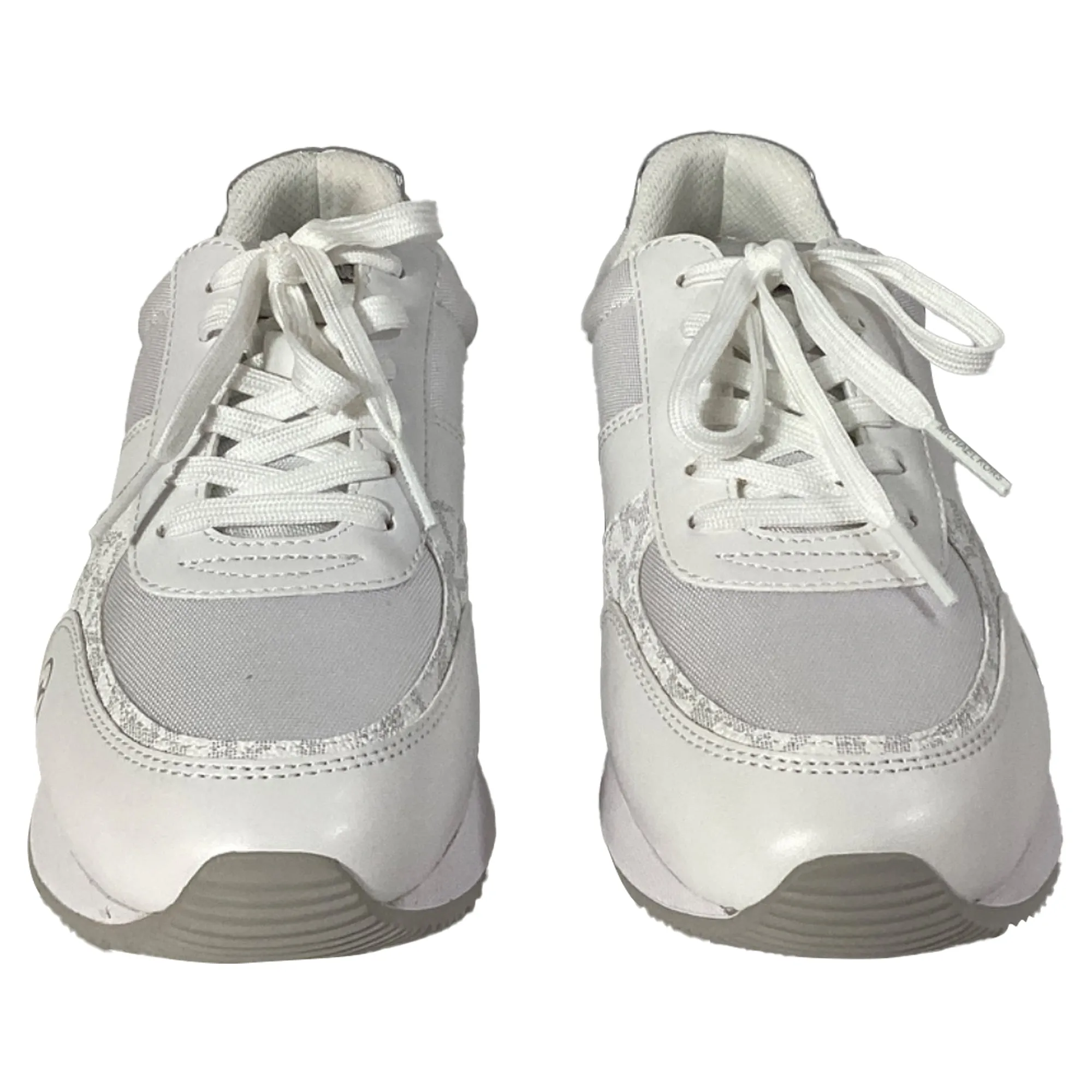 Michael Kors Andi Trainer in Bright White Faux Leather