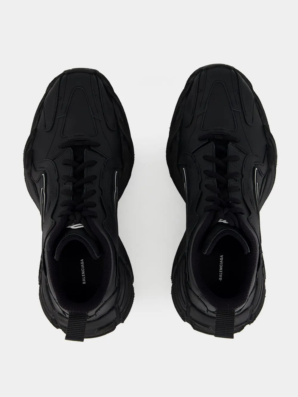 Monday Shoe Black Leather Sneakers