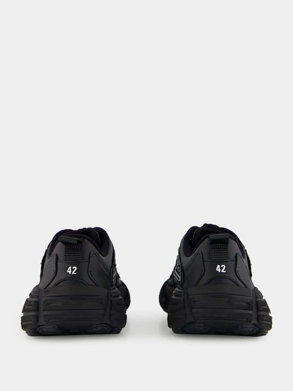 Monday Shoe Black Leather Sneakers
