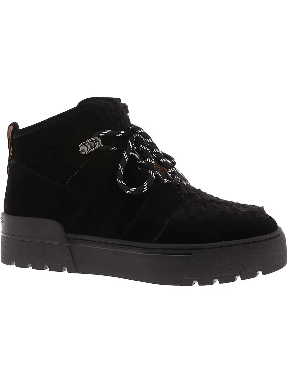 Nell Womens Leather Platforms Fashion Sneakers