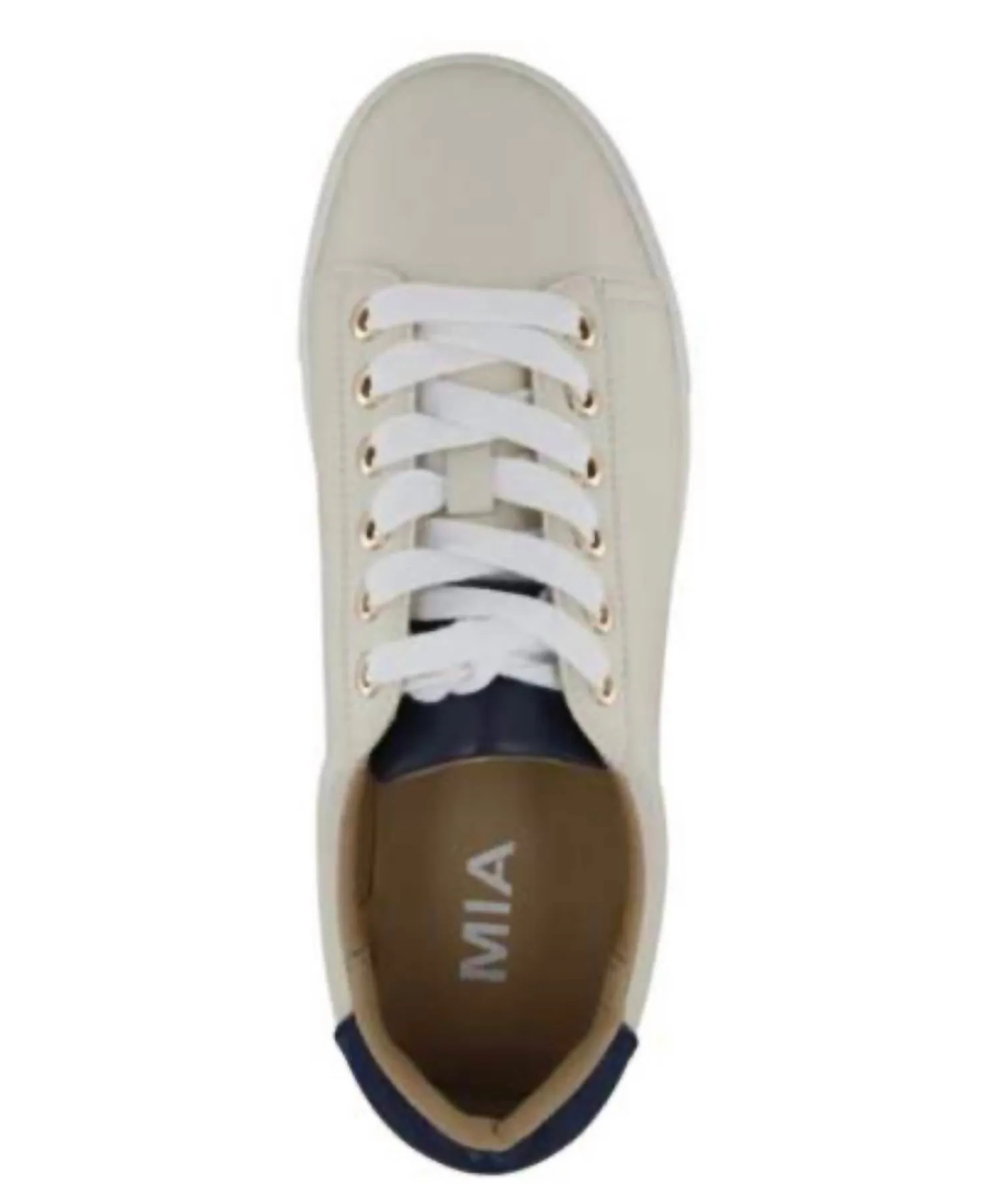 Neva Sneaker In Cream/royal Blue