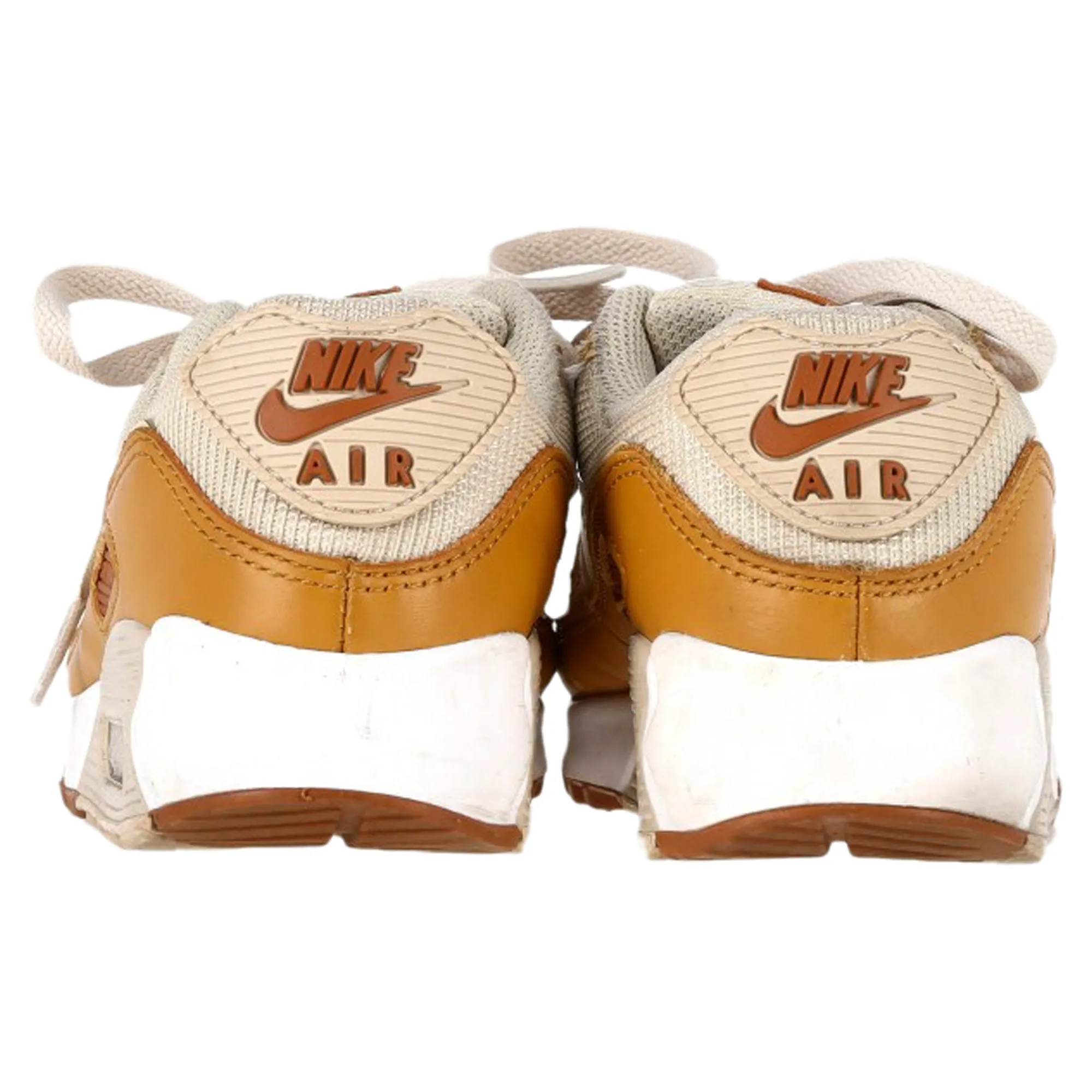 Nike Air Max 90 Sneakers in Caramel Nylon and Leather
