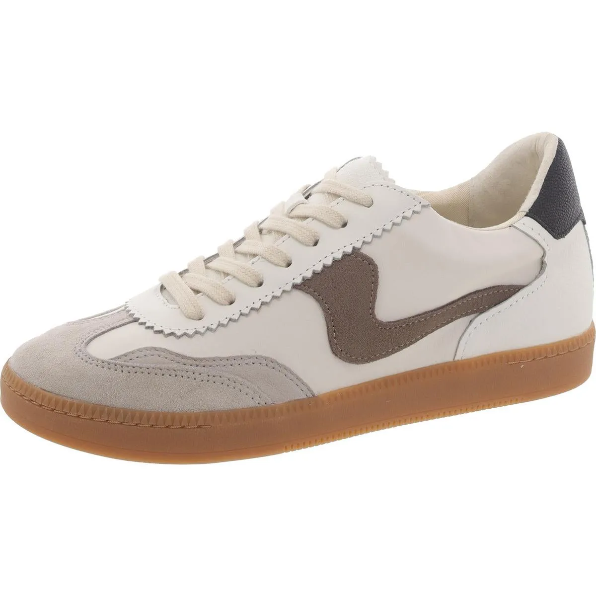 Notice Womens Leather Cushioned Footbed Casual And Fashion Sneakers
