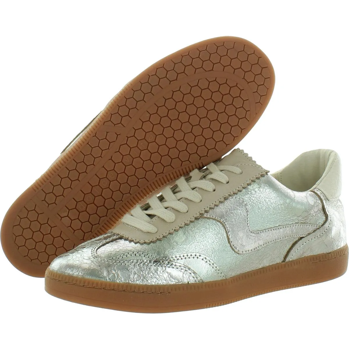 Notice Womens Leather Cushioned Footbed Casual And Fashion Sneakers