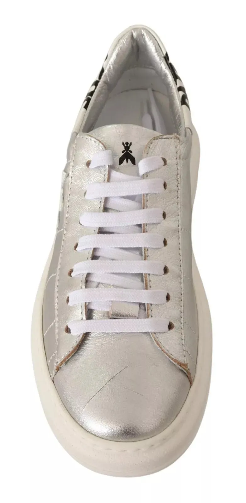 Patrizia Pepe Full Grain Leather Lace Up Sneakers Women's Shoes (Pre-Owned)