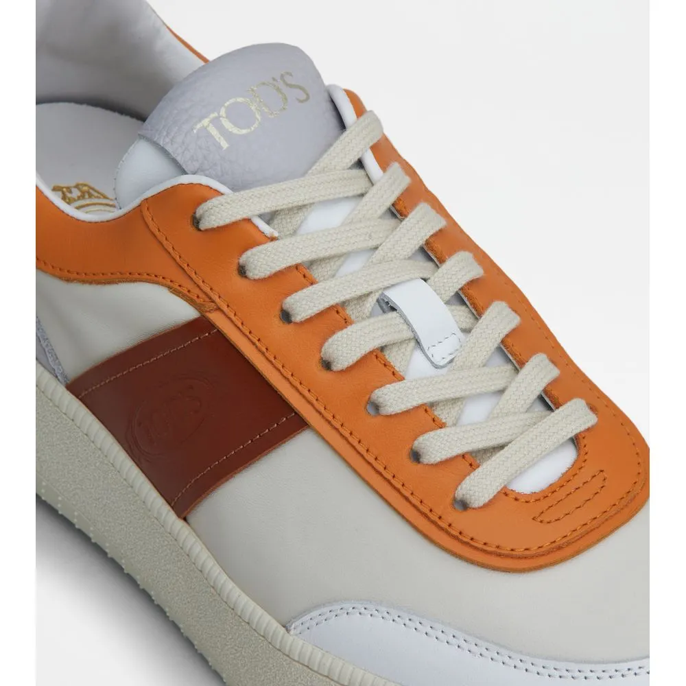 Platform Sneakers in Leather