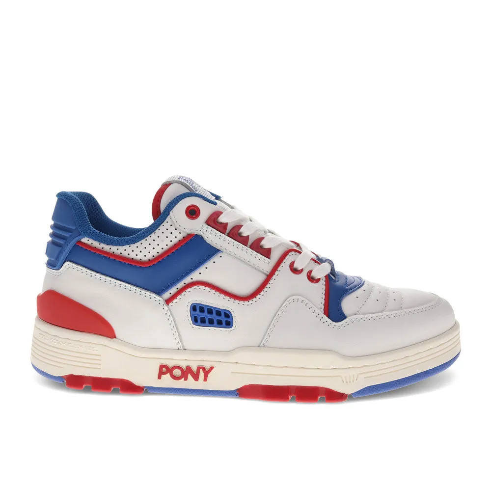 PONY Mens M100 Low Archive Genuine Leather Premium Lace Up Athletic Sneaker Shoe