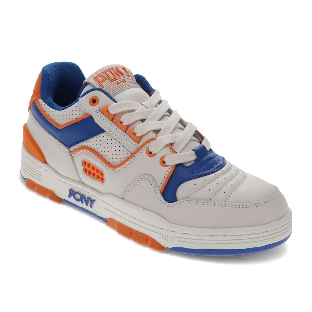 PONY Mens M100 Low Genuine Leather Premium Lace Up Athletic Sneaker Shoe