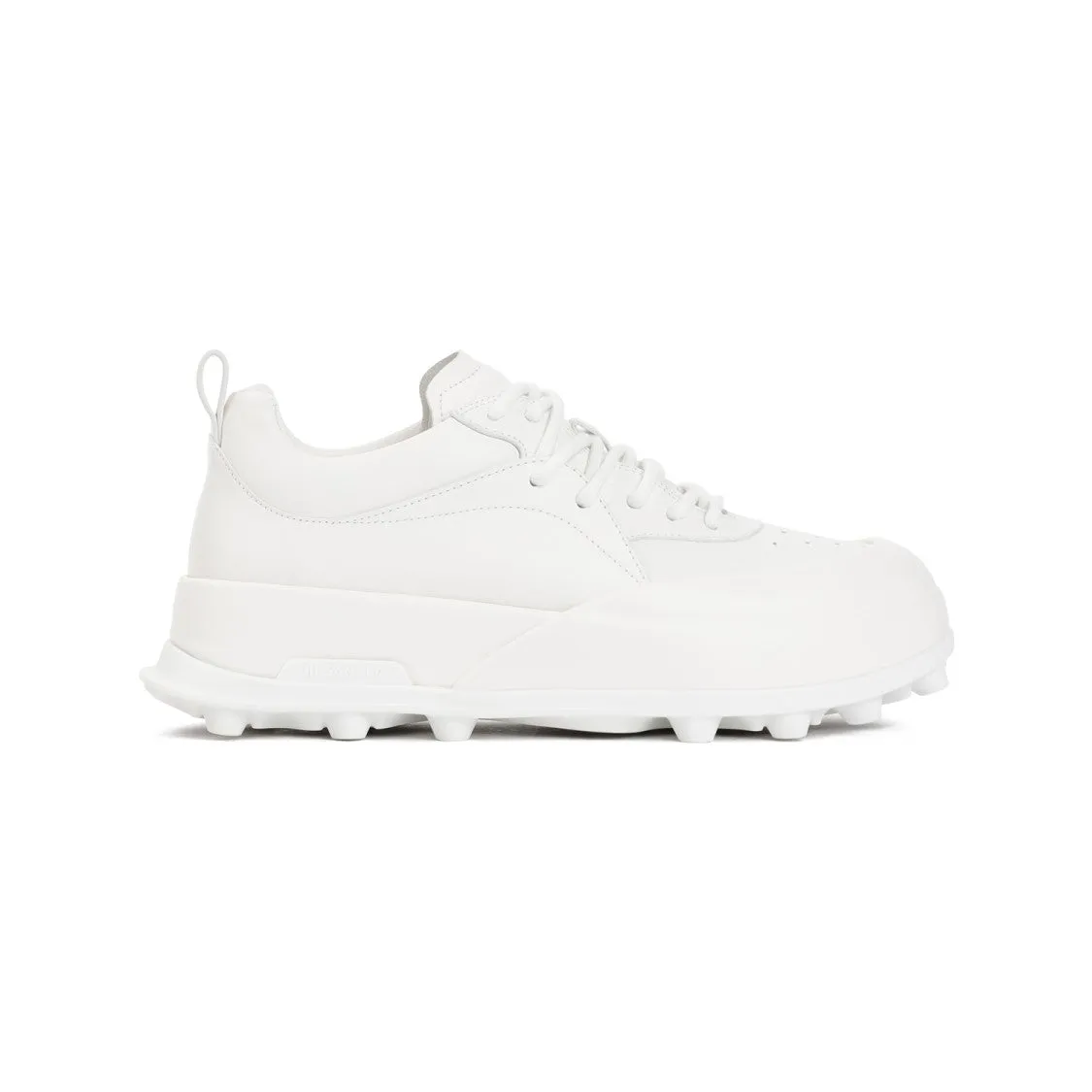 Porcelain White Leather Sneakers
