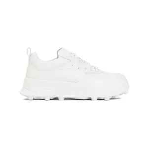 Porcelain White Leather Sneakers