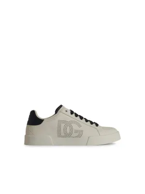 Portofino' Beige Leather Sneakers