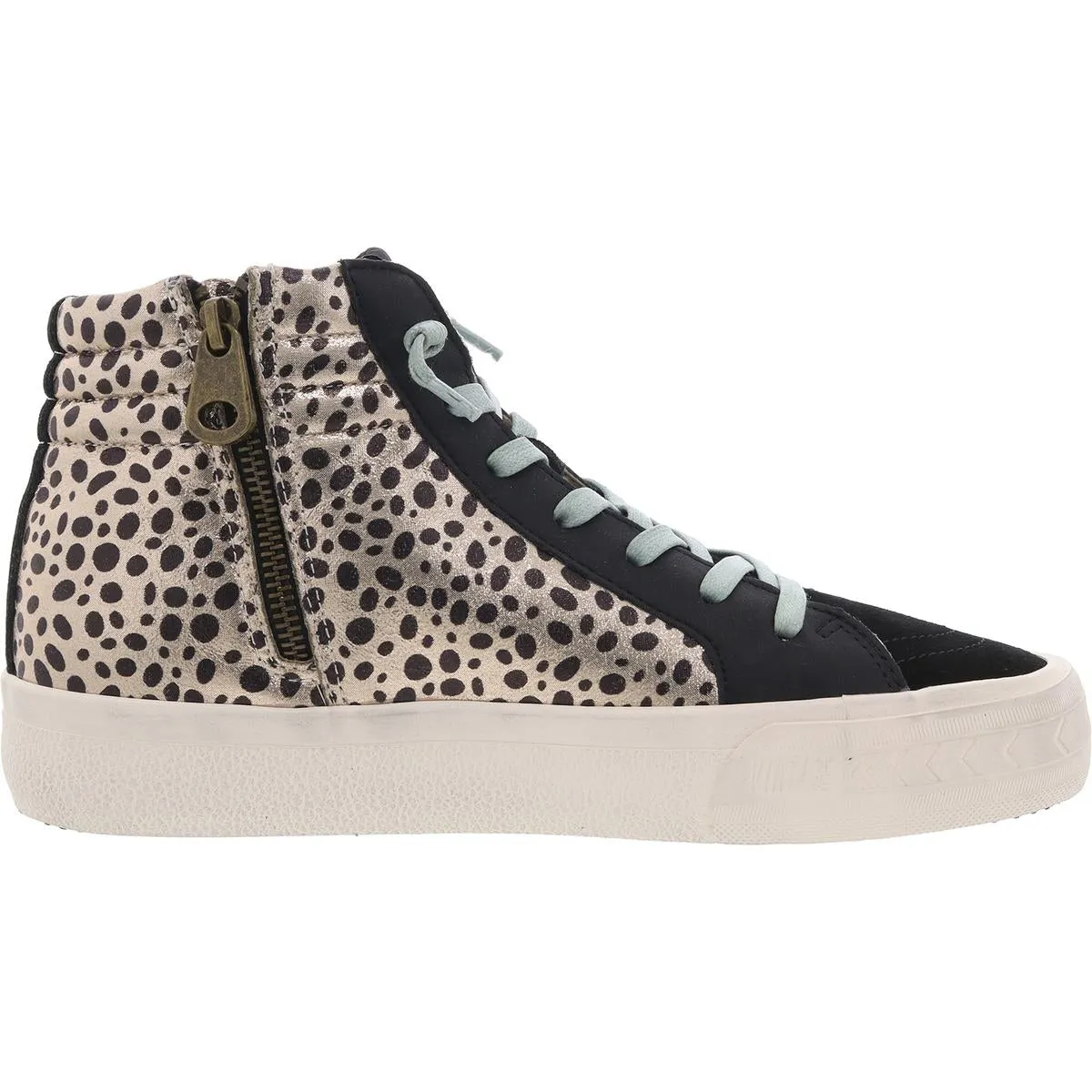 REVENGE Womens Mixed Media Leather Casual And Fashion Sneakers
