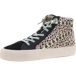 REVENGE Womens Mixed Media Leather Casual And Fashion Sneakers