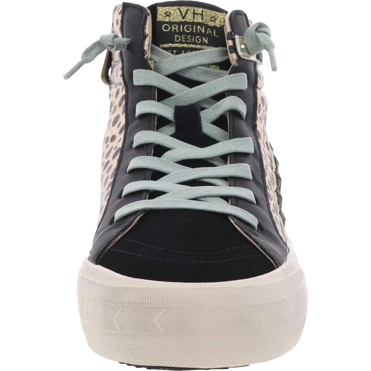 REVENGE Womens Mixed Media Leather Casual And Fashion Sneakers