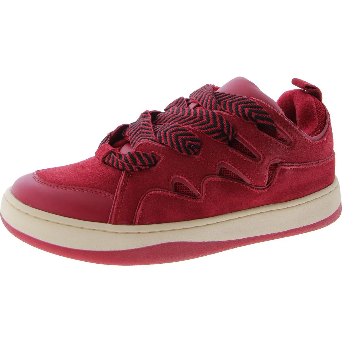 Roaring Womens Faux Leather Lifestyle Casual and Fashion Sneakers