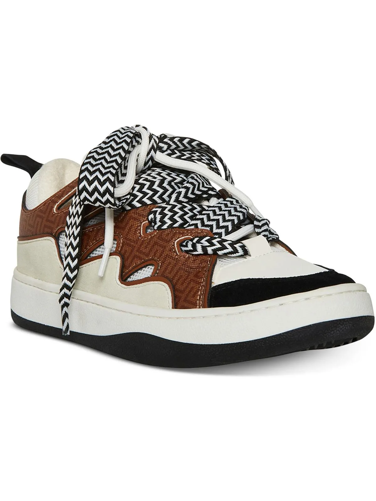 Roaring Womens Faux Leather Lifestyle Casual and Fashion Sneakers