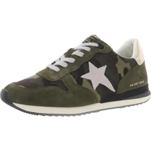 ROCK Womens Cushioned Footbed Leather Casual And Fashion Sneakers