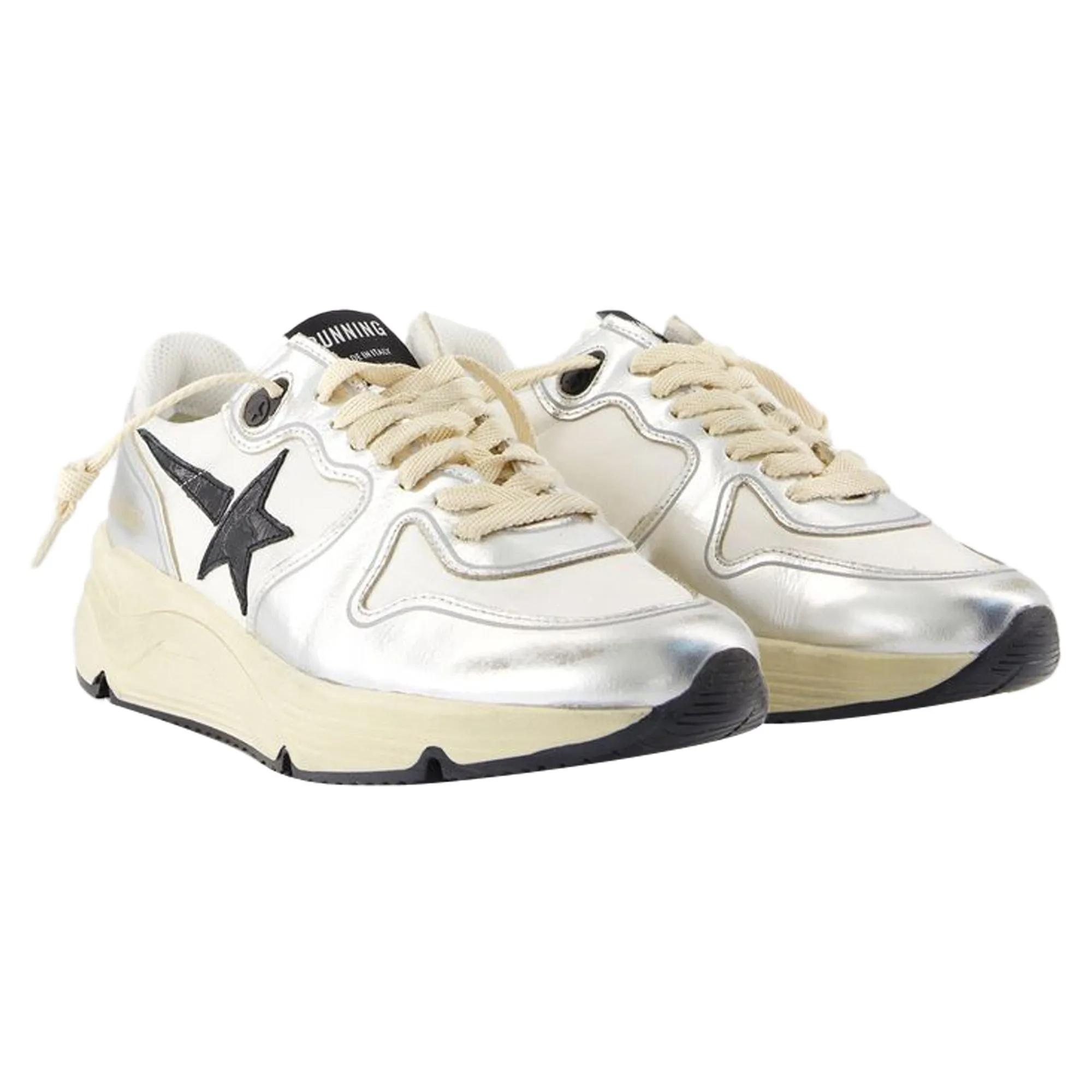 Running Sneakers - Golden Goose Deluxe Brand - Leather - Silver