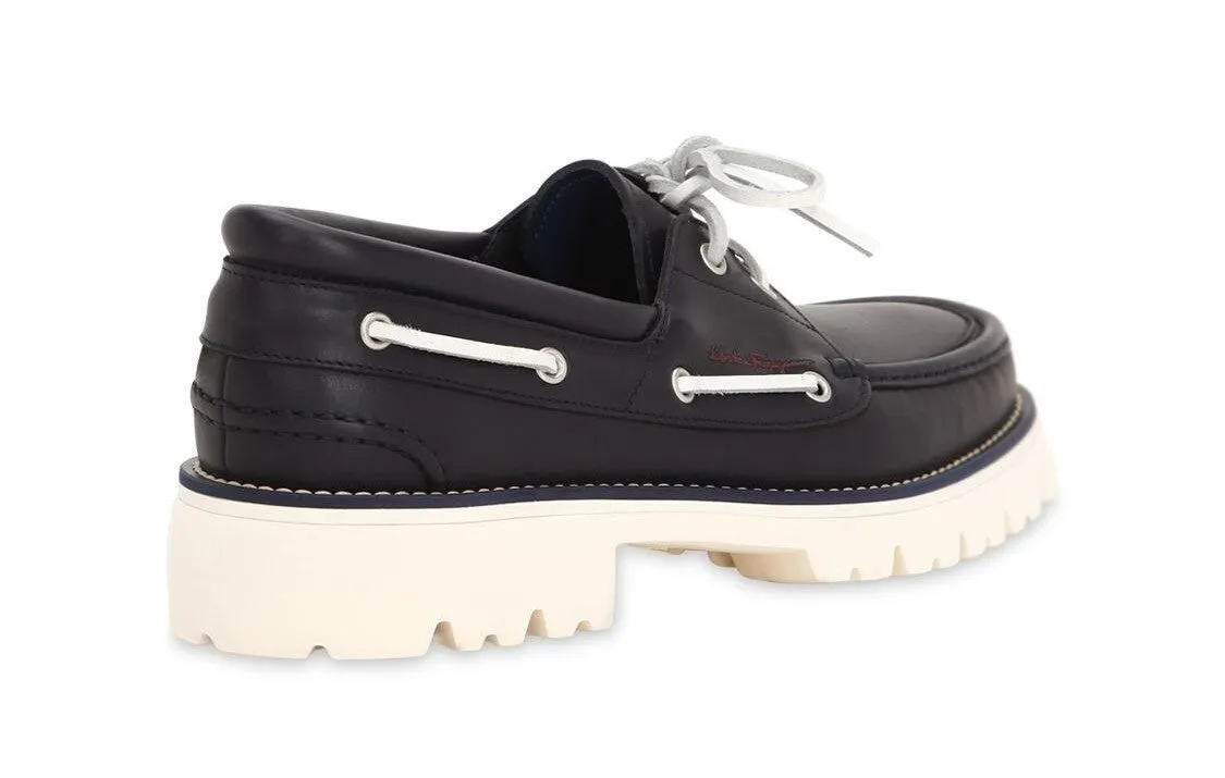 SALVATORE FERRAGAMO Ambler Men's 709209 Dark Blue Sneaker