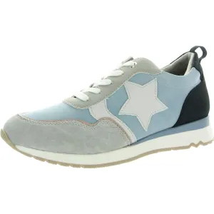 Samantha Womens Lace-Up Faux Leather Casual And Fashion Sneakers