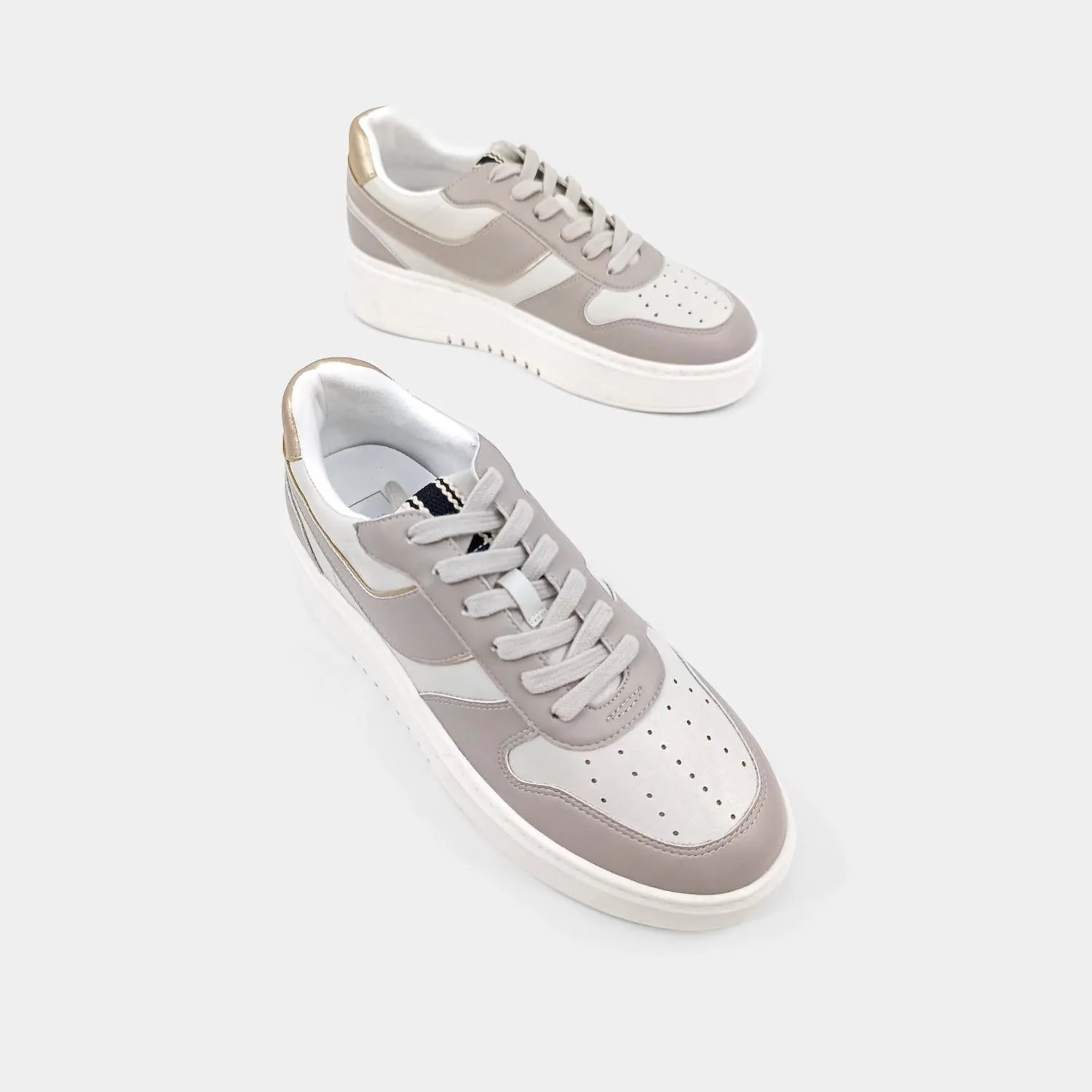 Satine Platform Sneakers In Mink