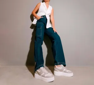 Satine Platform Sneakers In Mink