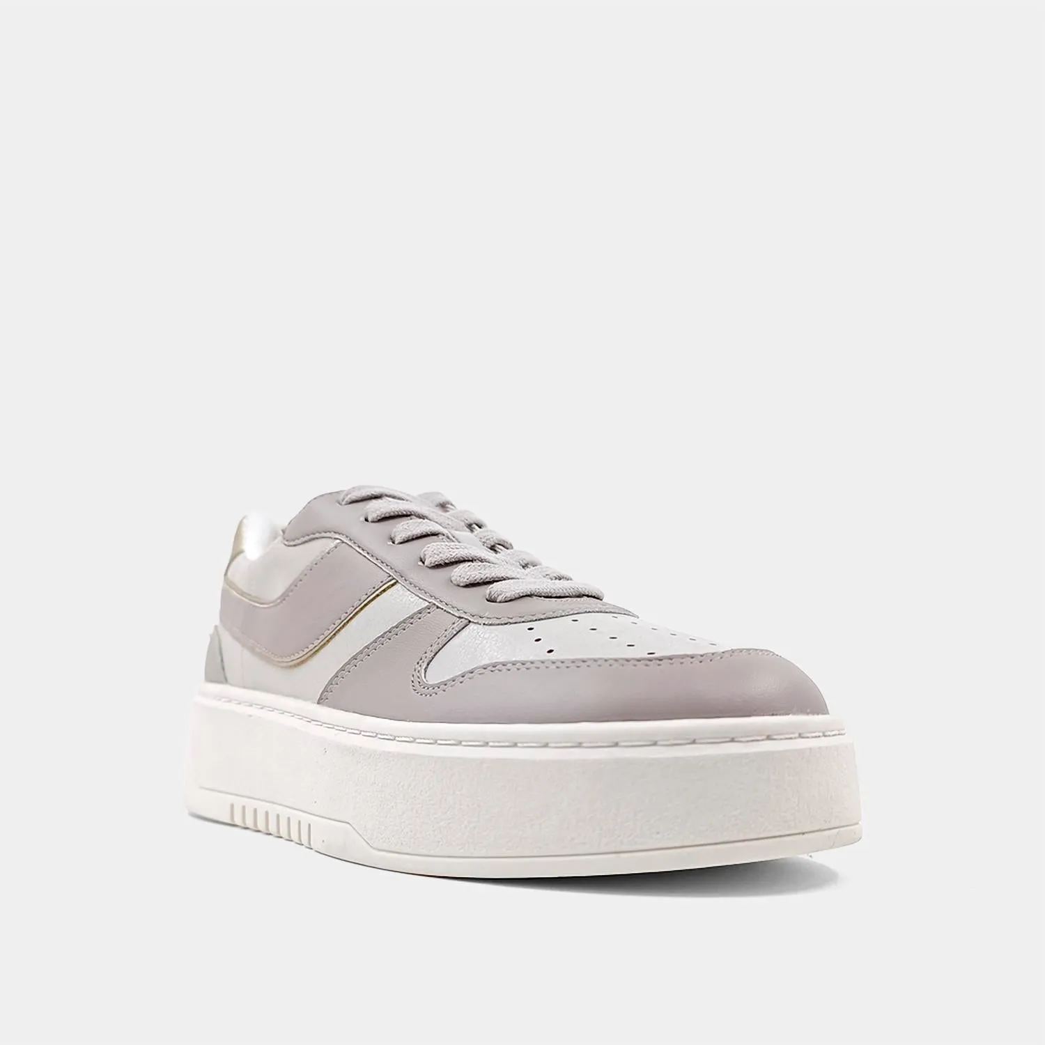 Satine Platform Sneakers In Mink
