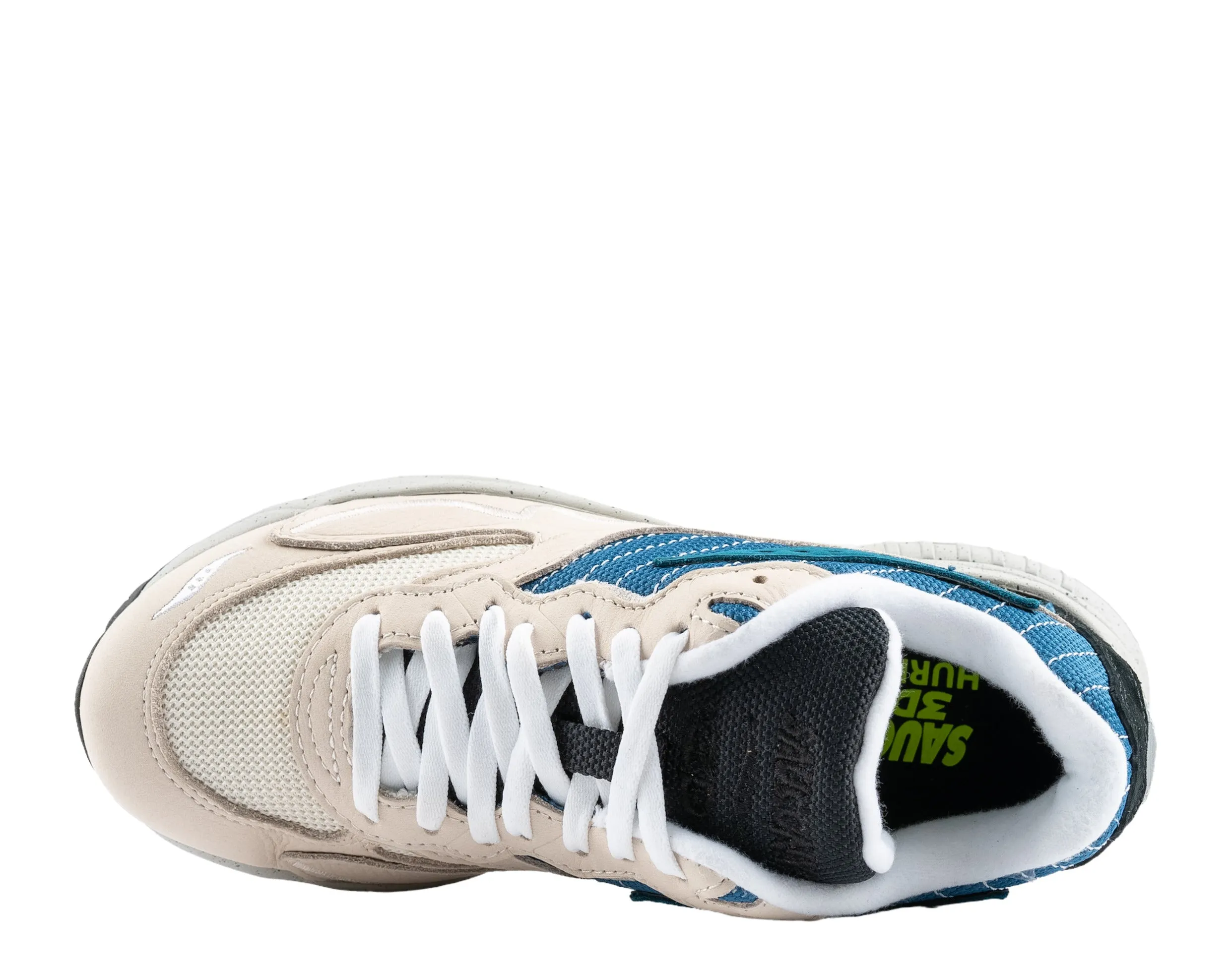 Saucony Originals 3D Grid Hurricane Premium Cream/Blue Men's Shoes S70670-2