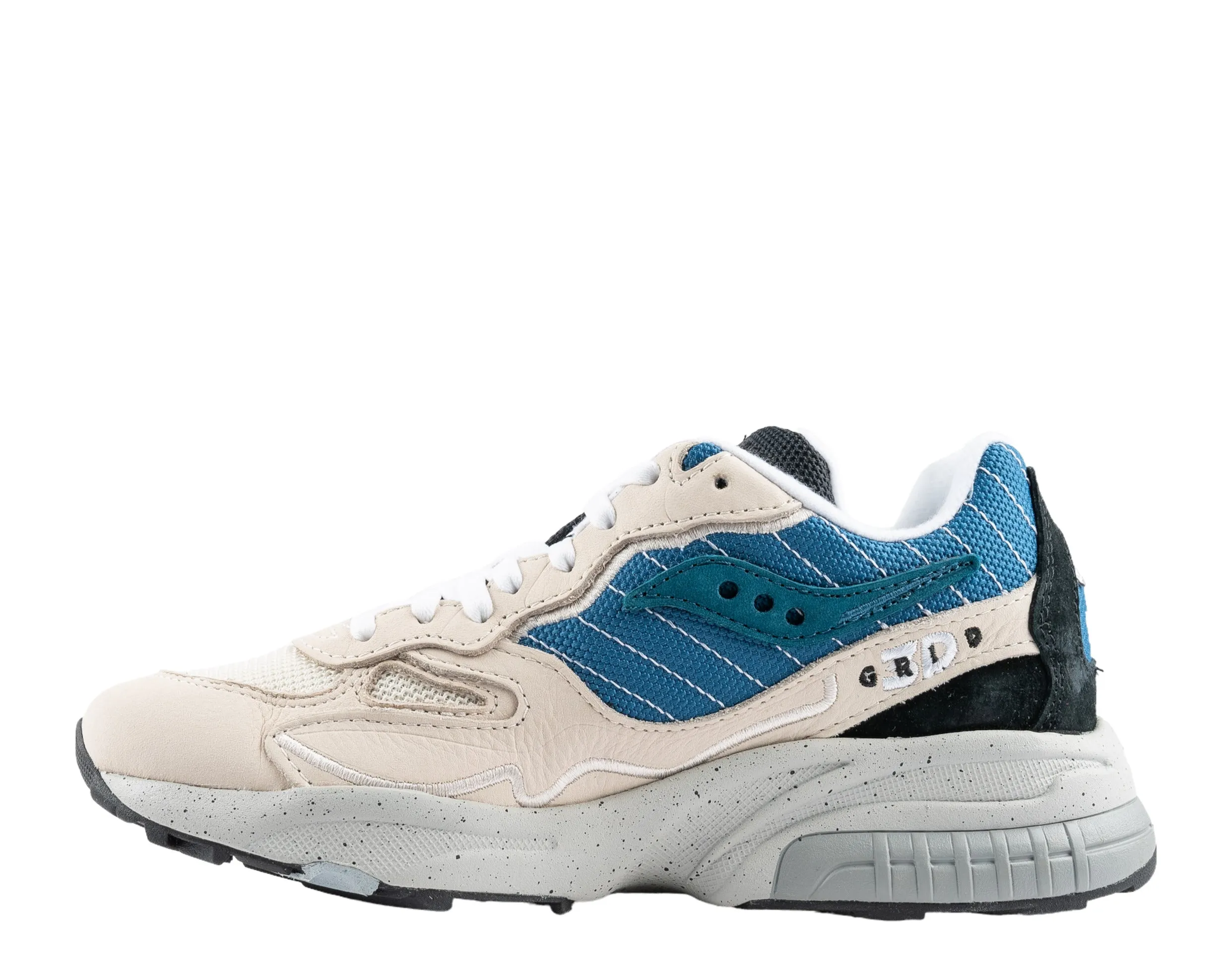 Saucony Originals 3D Grid Hurricane Premium Cream/Blue Men's Shoes S70670-2