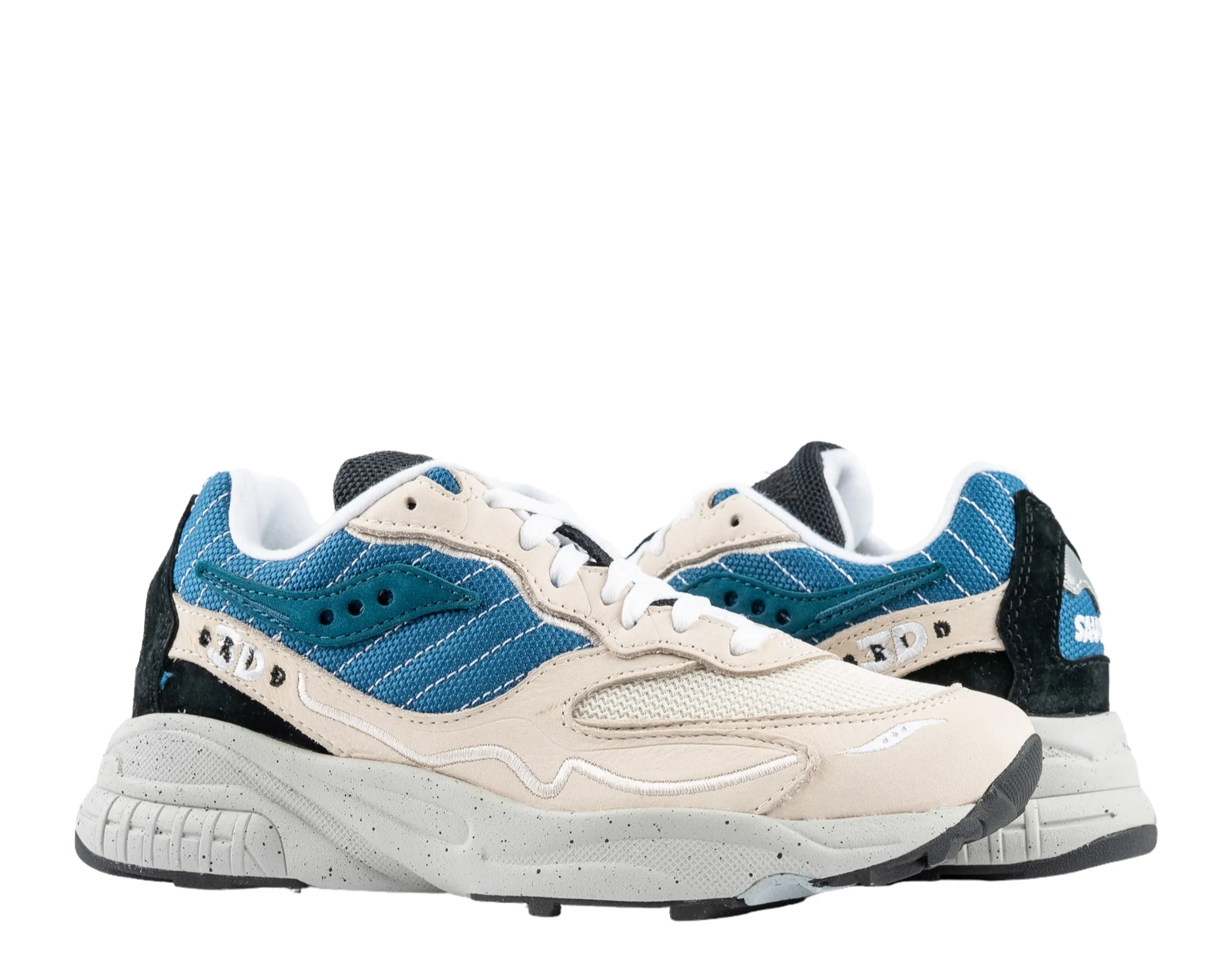 Saucony Originals 3D Grid Hurricane Premium Cream/Blue Men's Shoes S70670-2