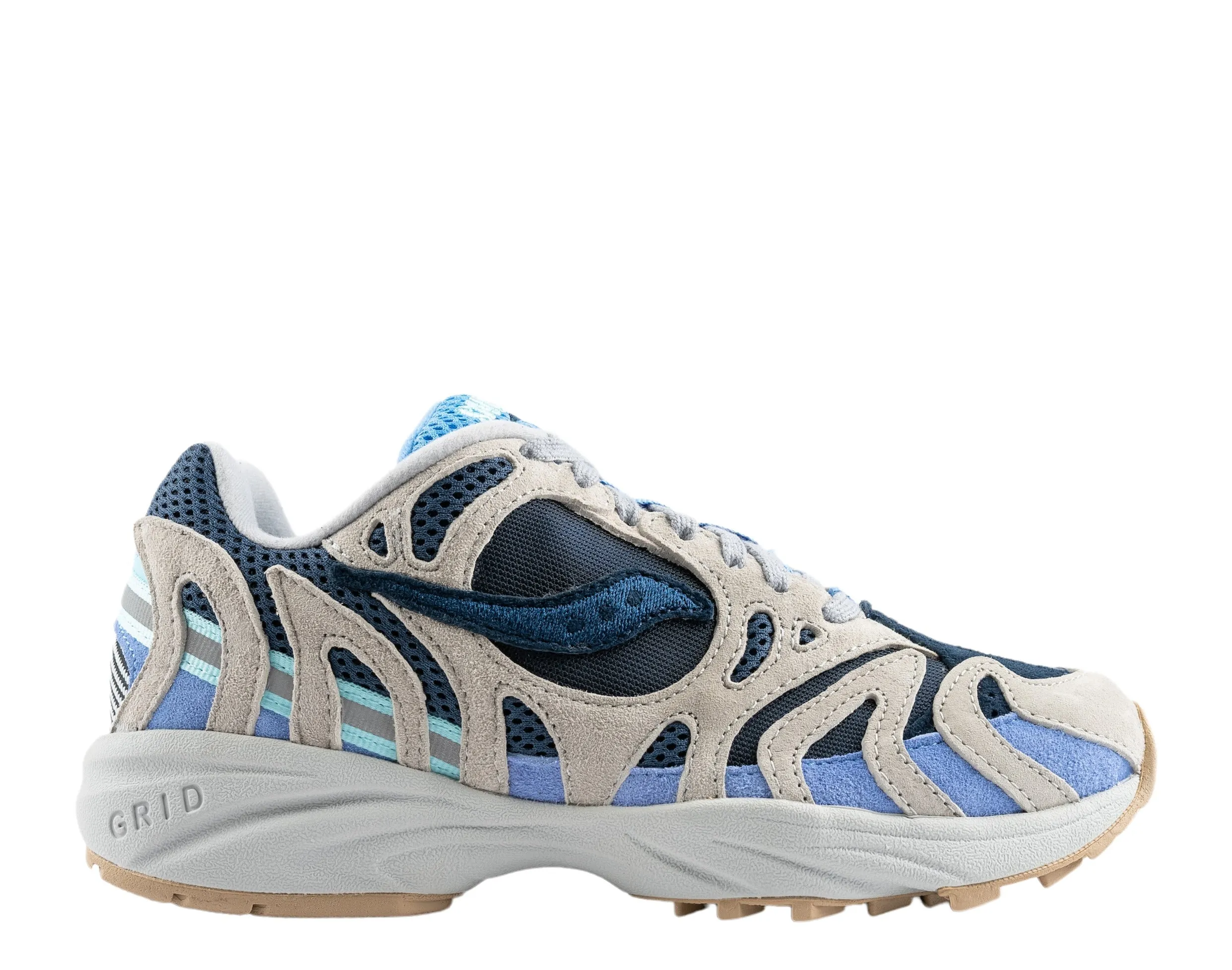 Saucony Originals Grid Azura 2000 Grey/Dark Blue Men's Shoes S70491-13