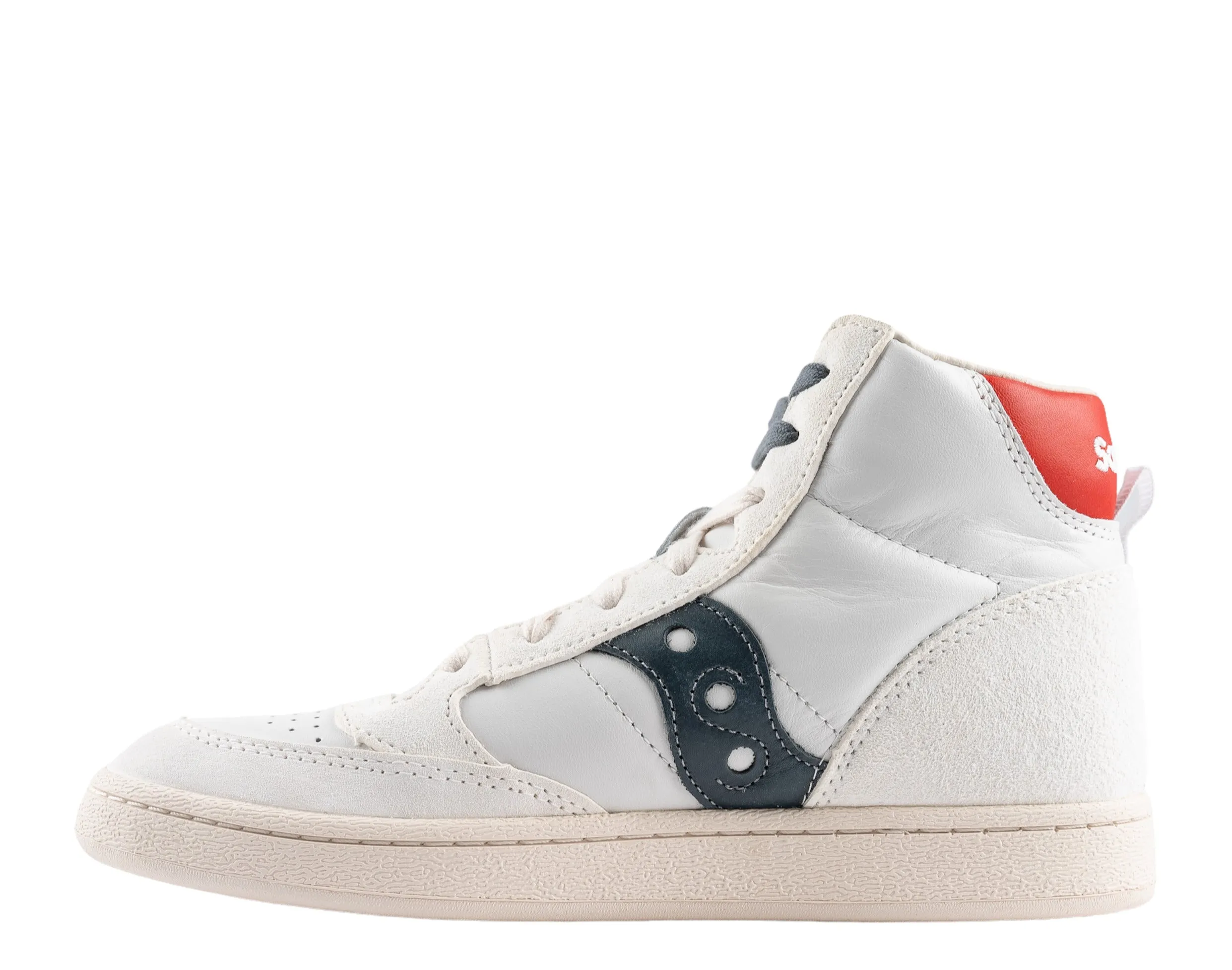 Saucony Originals Jazz Court High Premium White/Navy/Red Men's Shoes S70722-2