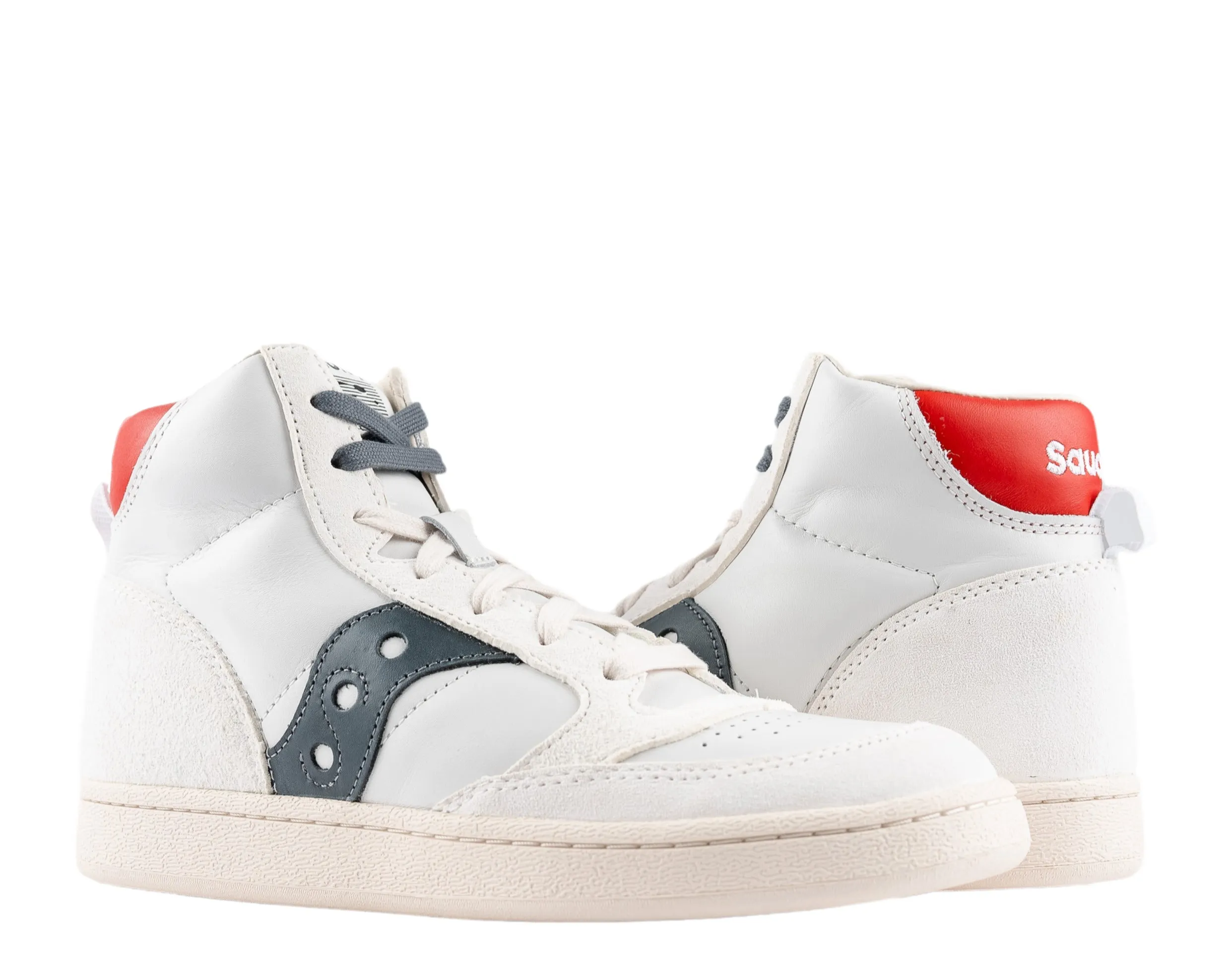 Saucony Originals Jazz Court High Premium White/Navy/Red Men's Shoes S70722-2