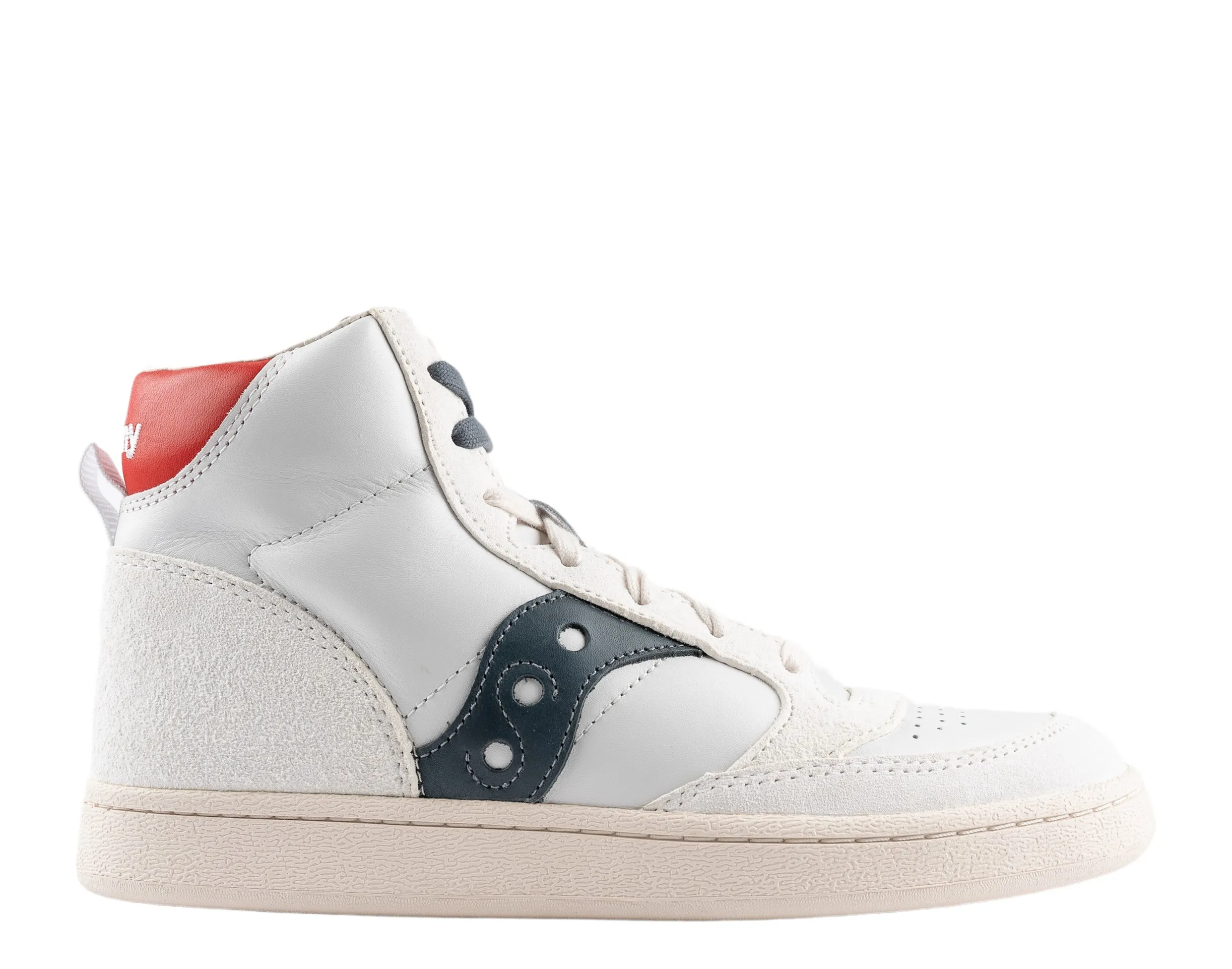 Saucony Originals Jazz Court High Premium White/Navy/Red Men's Shoes S70722-2