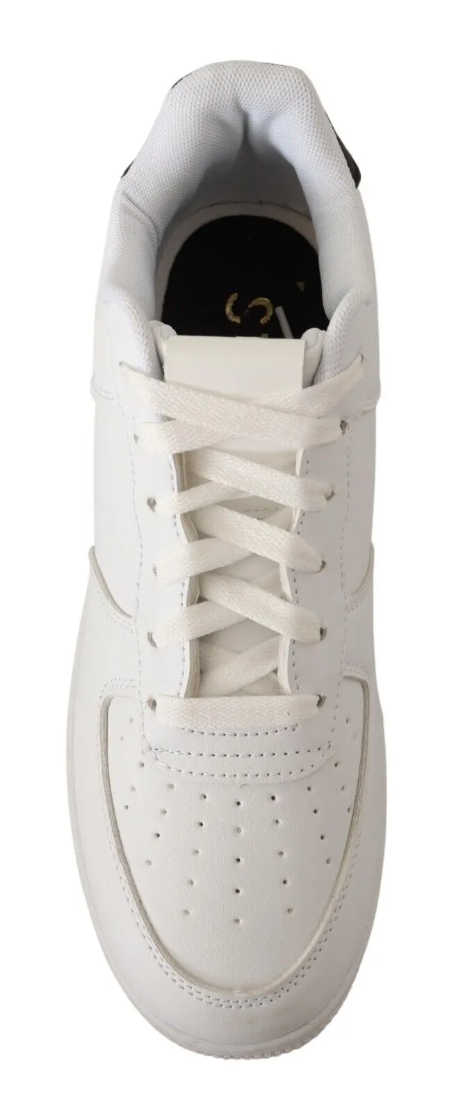SIGNS Leather Perforated Lace Up Sneakers Casual Men Men's Shoes
