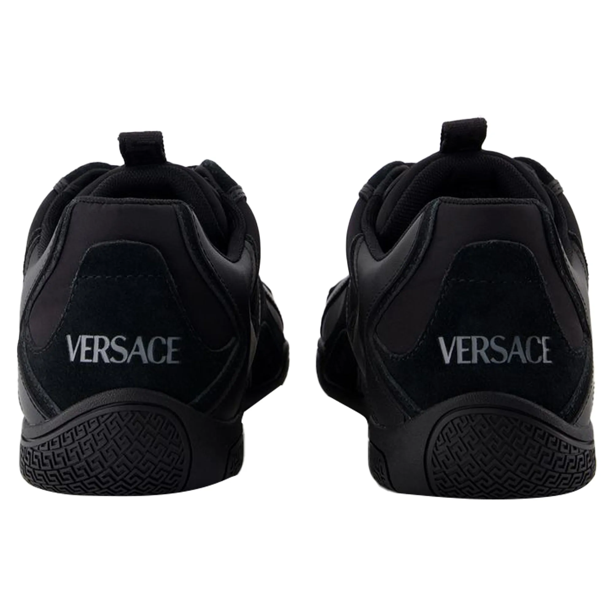 Sneakers - Versace - Leather - Black