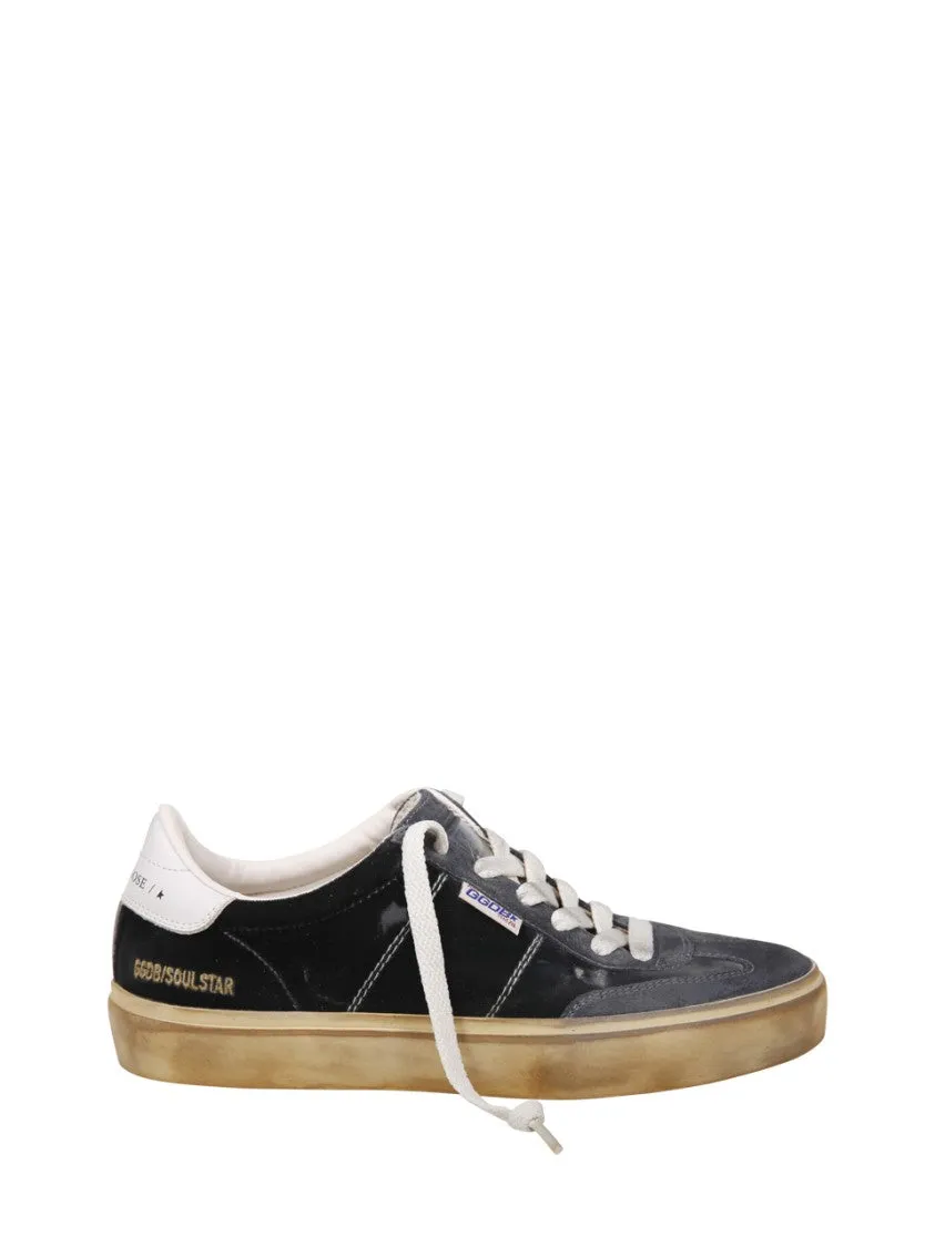 Soul-Star Velvet Upper Suede Hf Tongue Leather Heel