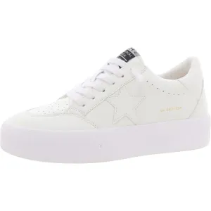 Stacey Womens Lace-Up Leather Casual And Fashion Sneakers