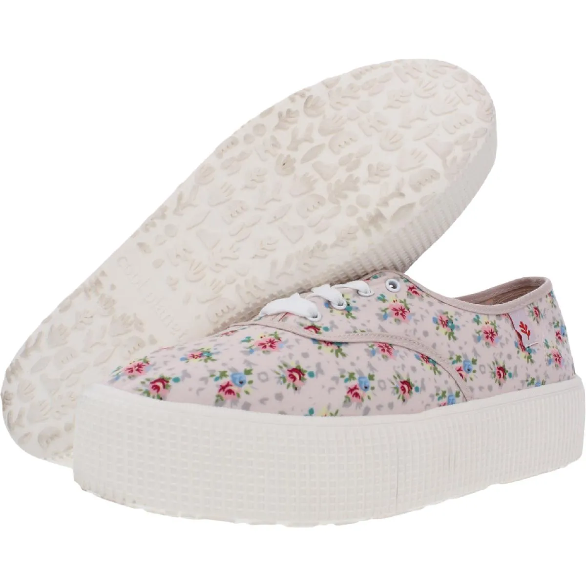 Stream Womens Recycled Fabric Floral  Print Fashion Sneakers